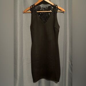 Charlotte Russe Black Lace Tank Dress